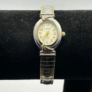 Silver gold watch it